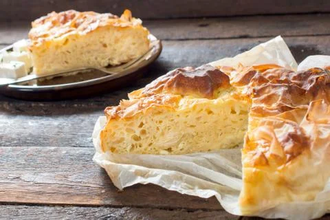 Burek cheese pie Stock Photos