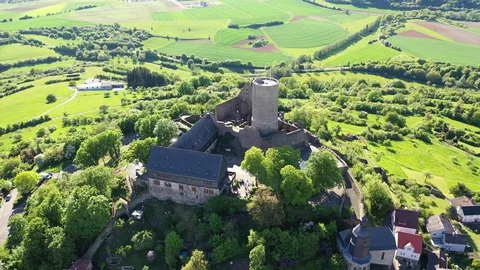 Burg Gleiberg Stock Footage