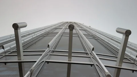 Burg Khalifa top floor 库存影片 113663957