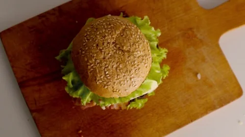 Burger 3 Stock Footage 74834578
