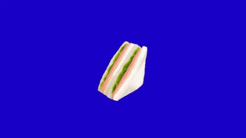 Burger animation on chroma key background 库存影片 332997142