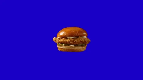 Burger animation on chroma key background 库存影片 332997151