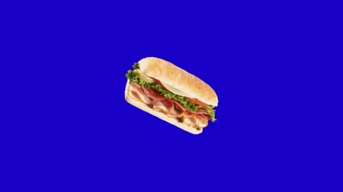 Burger animation on chroma key background 動画素材 332997158