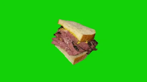 Burger animation on chroma key background 库存影片 332997314