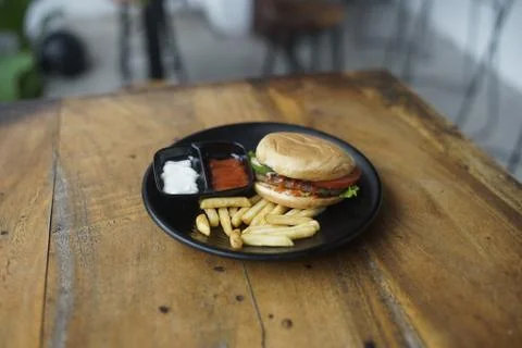 Burger Attack! Foto stock