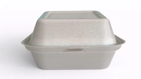 Burger box or lunch box with white background Stock Illustration