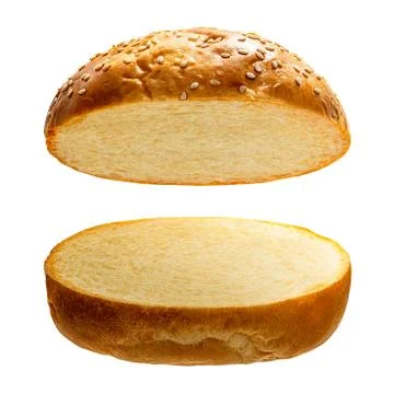 Burger bread isolated Stock Photos