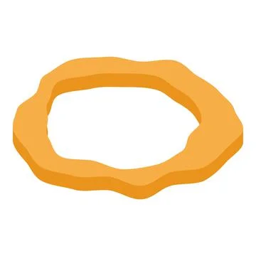 Burger bun slice icon, isometric style Stock Illustration