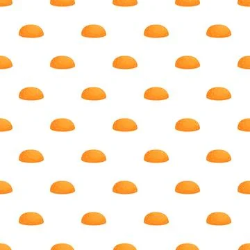 Burger bun top seamless repeating pattern background イラスト素材
