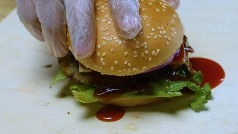 Burger buns 스톡 동영상 169991907