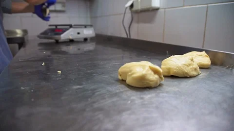 Burger Buns Preparation Process Stock Footage 120070946