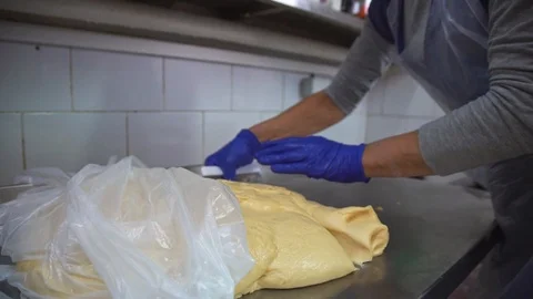 Burger Buns Preparation Process Stock Footage 120070987