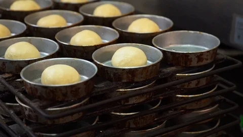 Burger Buns Preparation Process Stock Footage 120071106