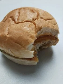 Burger buns on the table Stock Photos