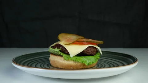 Burger cooking Stock Footage 241819464