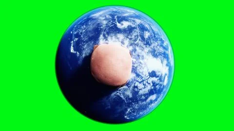 Burger on earth planet. Obesity problem concept. Green screen isolate. 3d Illustrazione stock