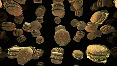 Burger fall Vídeos de archivo 159782105