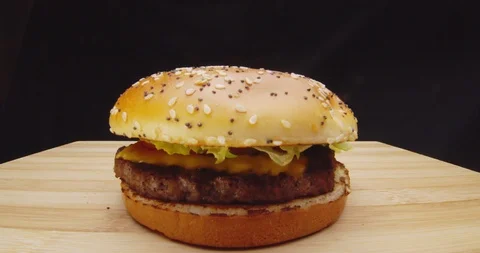 Burger footage with motion  Stock Footage 115099583