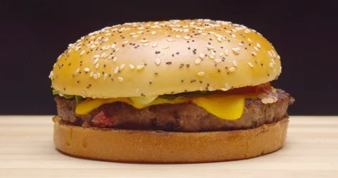 Burger footage with motion  Stock Footage 115099793