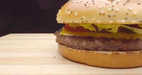 Burger footage with motion  Stock Footage 115099848