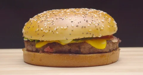 Burger footage with motion  Stock Footage 115099891