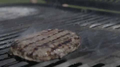Burger on Grill Stock Footage 50518422