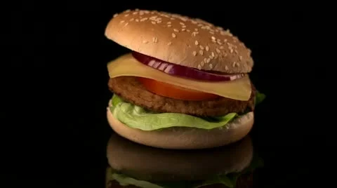 Burger / Hamburger Stock Footage 10829500