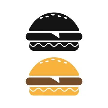 Burger icon. Burger icon vector. Burger sign or symbol Stock Illustration