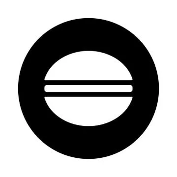 Burger icon. Design template vector Stock Illustration