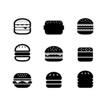 Burger icon Stock Illustration
