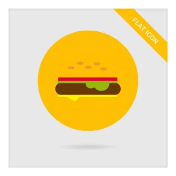Burger icon Stock-Illustration