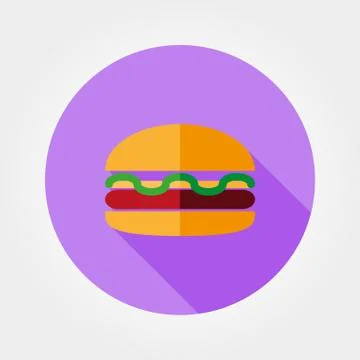 Burger  icon Stock Illustration