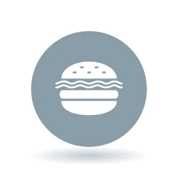 Burger icon Stock Illustration