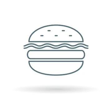 Burger icon Stock Illustration