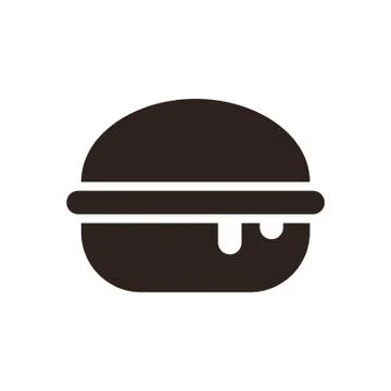 Burger icon Stock Illustration