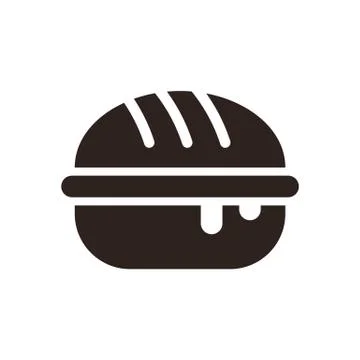 Burger icon Illustrazione stock
