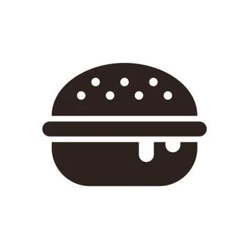 Burger icon Stock Illustration