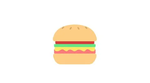 Burger Icon or Sign Stock Illustration