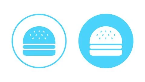 Burger icon vector. burger sign and symbol. hamburger Stock Illustration