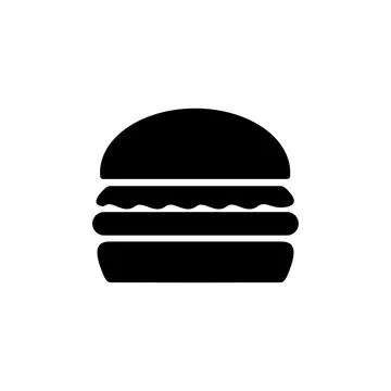 Burger icon vector. hamburger logo icon. fast food icon Stock Illustration
