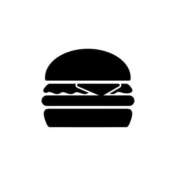 Burger icon vector. hamburger logo icon. fast food icon Stock Illustration