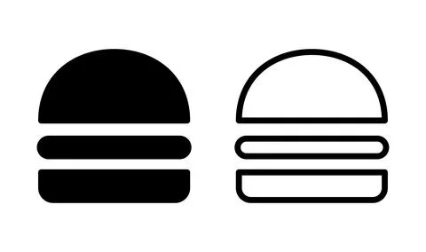Burger icon vector. hamburger logo icon. fast food icon Stock Illustration