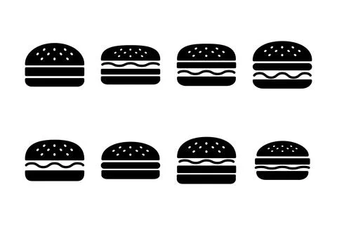 Burger icon vector illustration. burger sign and symbol. hamburger 스톡 일러스트