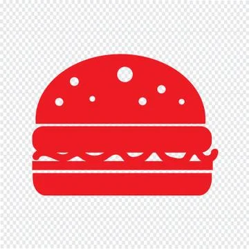 Burger icon vector illustration Stock Illustration