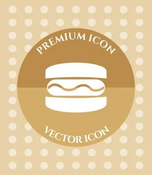 Burger Icon for Web, Applications, Software &amp; Graphic Designs. Stock Illustration