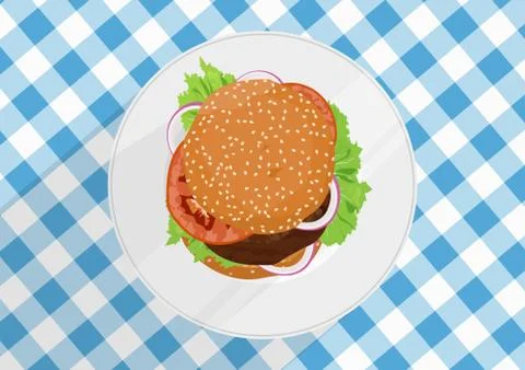 Burger Stock Illustration
