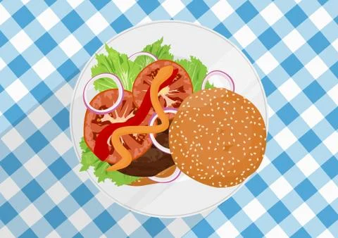 Burger Stock Illustration