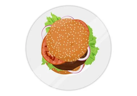 Burger Stock Illustration