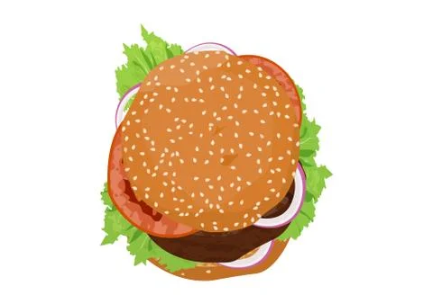 Burger Stock Illustration