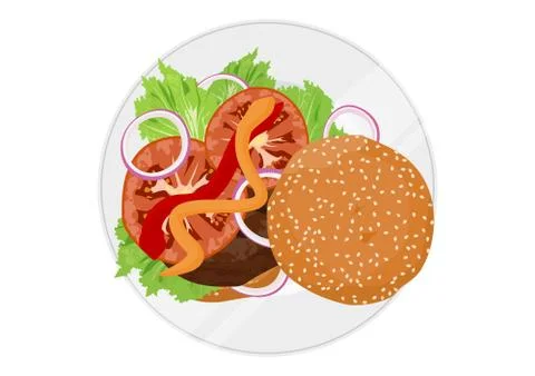 Burger Stock Illustration